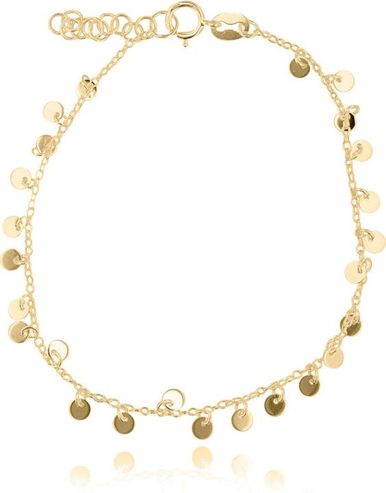 Actual product image Leyda Bracelet Plaquettes (19.50 cm, Silver 925, gold-plated 750 / 18 K gold)