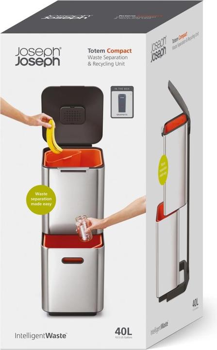 Image du produit Joseph Joseph Système de tri des déchets TOTEM COMPACT graphit (40 l)