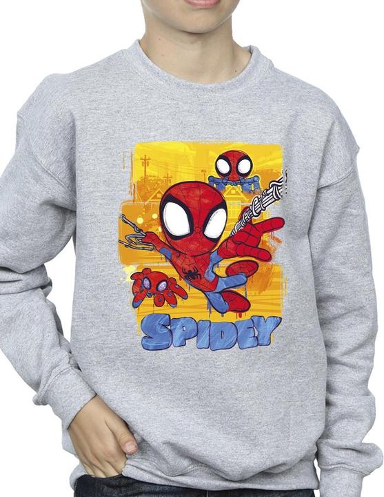 Actual product image Boys Spidey And His Amazing Friends Flying Sweatshirt (140, 146)