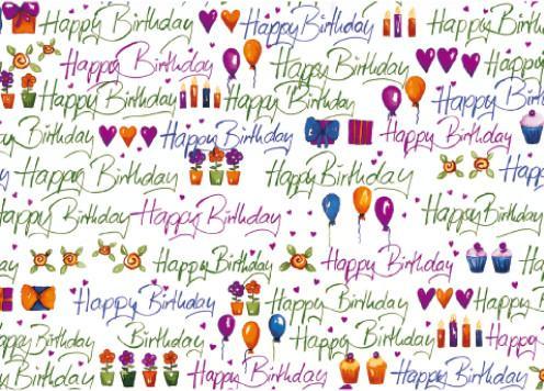 Actual product image Susy Card Wrapping paper "Congratulations", on roll (Wrapping paper)