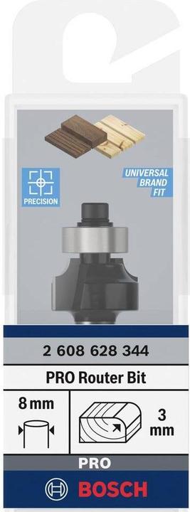 Actual product image Bosch Professional Zubehör Rounding cutter, 8 mm, R1 3 mm, L 10.2 mm, G 53 mm