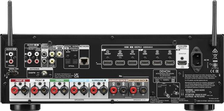 Produktbild Denon AVR-X1700H DAB (7.2 Kanal, DAB+, FM, AM, DAB)