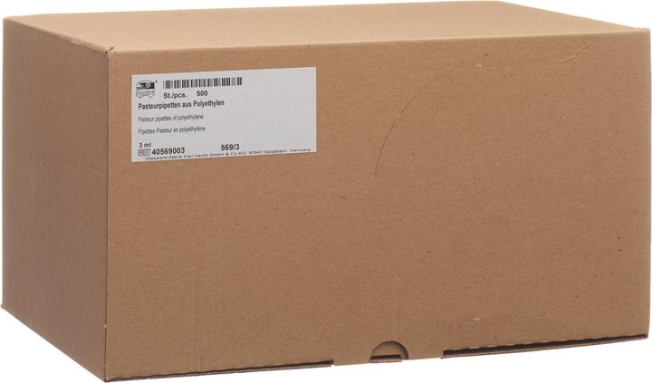 Assistent Pasteurpipet 3ml Polyethyl 500