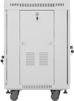 Actual product image Lanberg rack cabinet 15U 600x600 glass (10.86 RU, 19 inch rack)