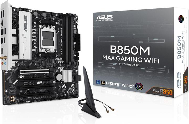 Immagine prodotto ASUS MB B850M MAX GAMING WIFI (AM5, AMD B850, mATX)
