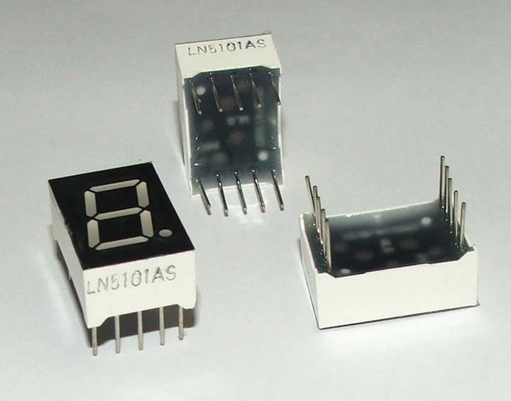 Produktbild OEM 7-Segment Display Rot Com. Cathode 1 Zeichen 12.7mm (Display)
