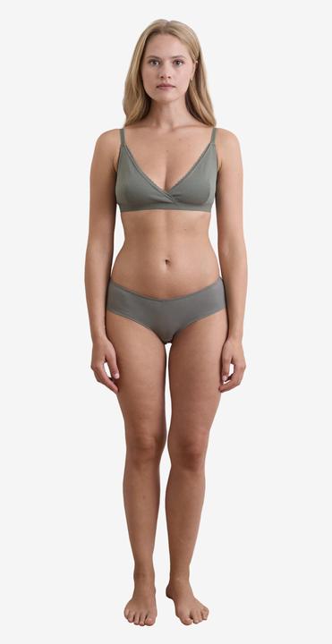 Image du produit Vertbaudet Lot de 2 soutiens-gorge souples de grossesse et d'allaitement avec décolleté enveloppant, coton bio (80 E)