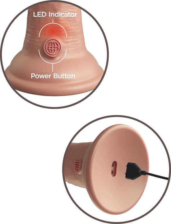 Actual product image Pipedream Vibro silicone dildo