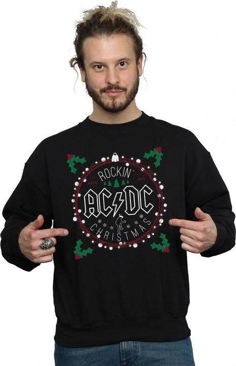 Produktbild AC/DC Weihnachten Kreis Baumwolle Sweatshirt (XXL)