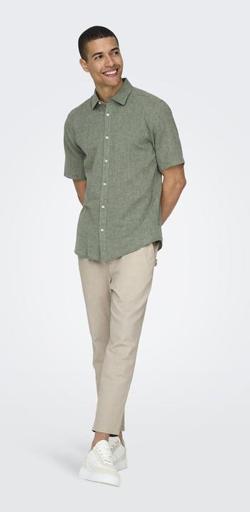 Image du produit Only & Sons Chemise à manches courtes en lin (XS)