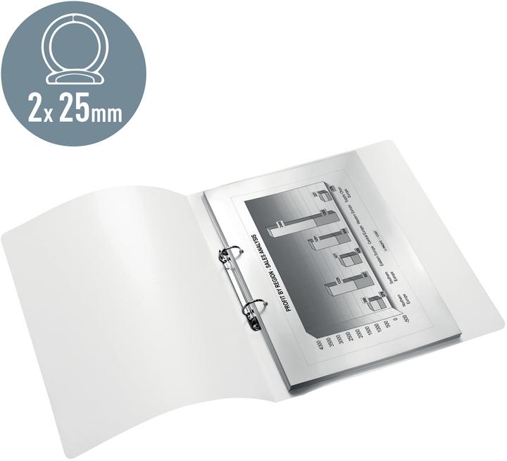 Actual product image Leitz School folder A4 Wow red (A4, 32 mm, 1 Piece)