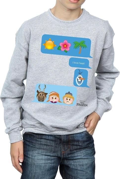 Actual product image Disney Boys Frozen I Love Heat Sweatshirt (128)