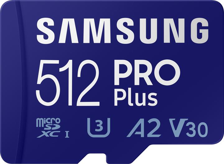 Actual product image Samsung Pro Plus (512 GB, microSDXC, U3, UHS-I)