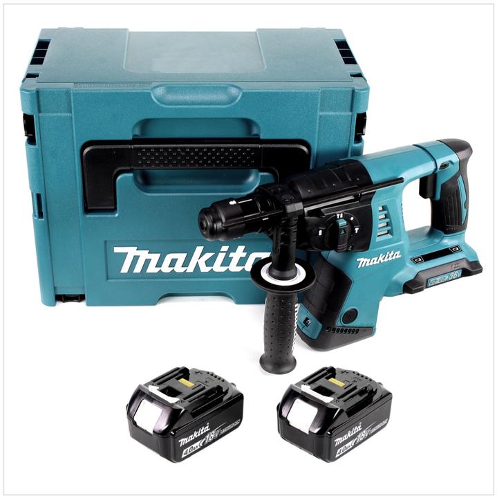 Produktbild Makita DHR 264 2 x 18 V / 36 V Li-Ion SDS Plus Akku-Bohrhammer in Makpac 4 mit Einlage + 2 x BL (Akkubetrieb)