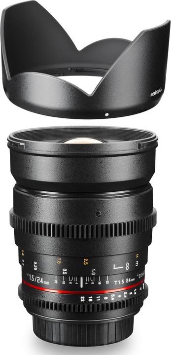 Immagine prodotto Walimex 24/1.5 Video DSLR Nikon F (Nikon F, APS-C / DX, Full-frame, Micro Four Thirds)