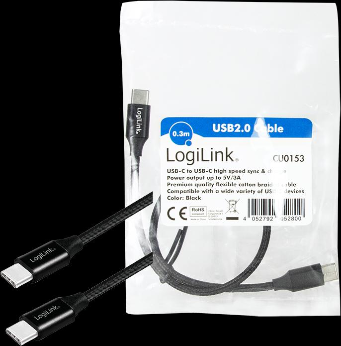 Image du produit LogiLink Câbles USB (0.30 m, USB 2.0, 5 W)
