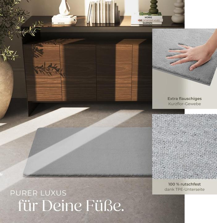 Actual product image tectake Short pile carpet Soft Zone (80 x 150 cm)