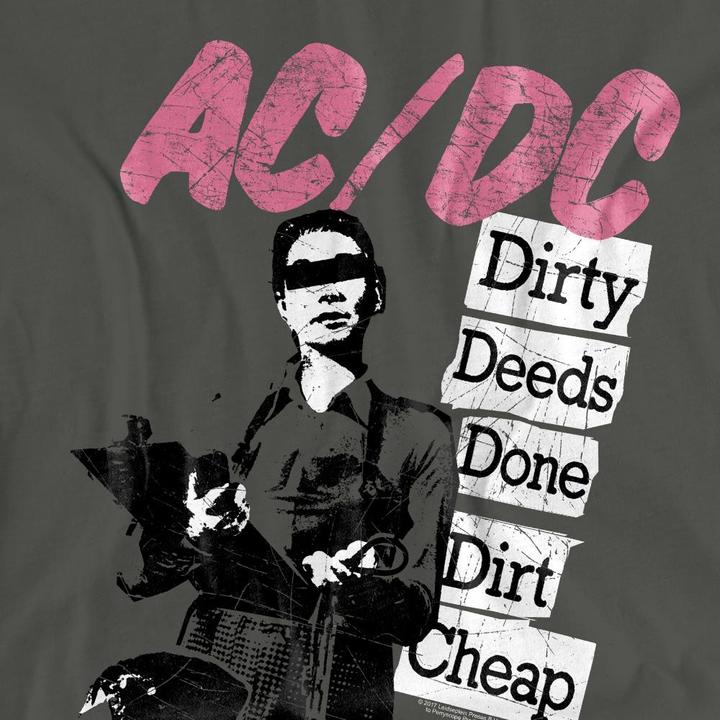 Actual product image AC/DC Unisex Adult Dirty Deeds T-Shirt (S)
