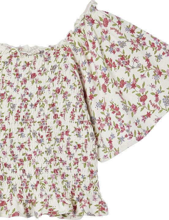 Immagine prodotto Vertbaudet Gesmoktes Mädchen T-Shirt mit Blumen (92)