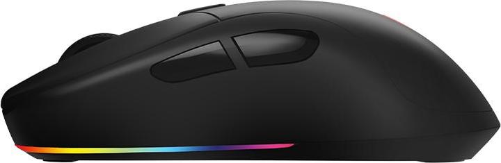 Actual product image Savio RIFT BLACK Gaming Mouse RGB Dual Mode (Cable, Wireless)
