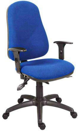 Immagine prodotto Rs Pro Sedia girevole su ruote in tessuto blu, regolabile in altezza