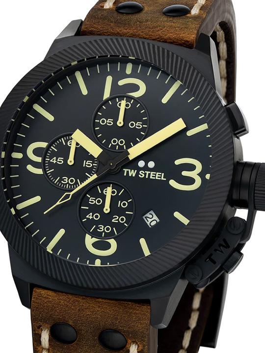 Immagine prodotto TW-Steel CS107 Orologio da uomo con cronografo Canteen 45mm 10ATM (Cronografo, 45 mm)