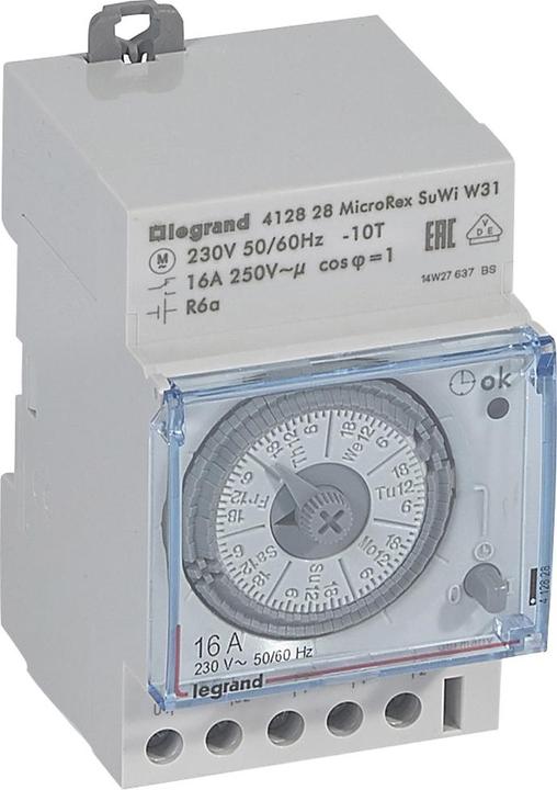 Legrand MicroRex Plug and Play W31 412828 230V Horloge hebdomadaire