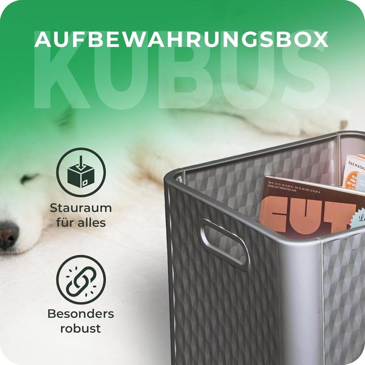 Produktbild Novaliv 12x Box 30x30x30 cm Kunststoff Boxen für Kallax Regal Körbe 30x30 Aufbewahrungsbox als Schra (30 x 30 x 30 cm, 25 l)