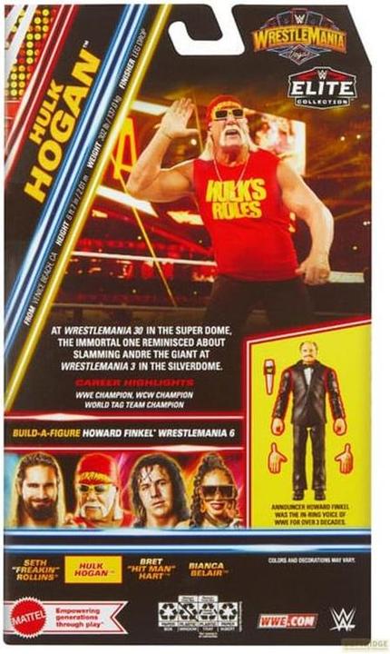 Immagine prodotto Mattel WWE WrestleMania Elite Collection Actionfigur Hulk Hogan 15 cm
