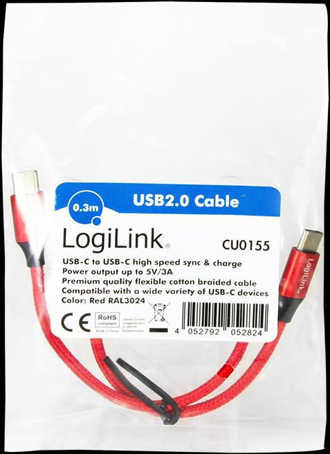 Image du produit LogiLink Câbles USB (0.30 m, USB 2.0, 5 W)