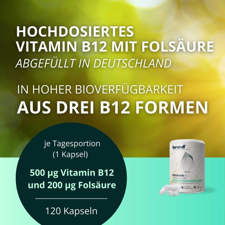 Produktbild Brandl-Nutrition Vitamin B12 Folsäure (1 Stück, Kapseln, 45 g)