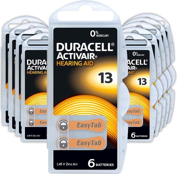 Immagine prodotto Duracell Activair 13 - Batterie per apparecchi acustici (60 pz., A13, 300 mAh)