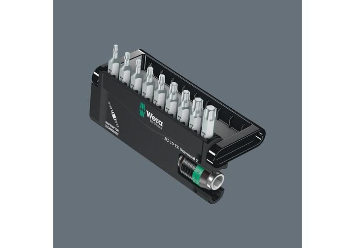 Actual product image Wera Bit-Check 10 TX Universal 2 (Hexagon socket TX M10, Hexagon socket TX M15, Hexagon socket TX M20, Hexagon socket TX M30, Hexagon socket TX M6, Hexagon socket TX M8, Hexagon socket TX M9, Hexagon socket TX M25, Hexagon socket TX M40)