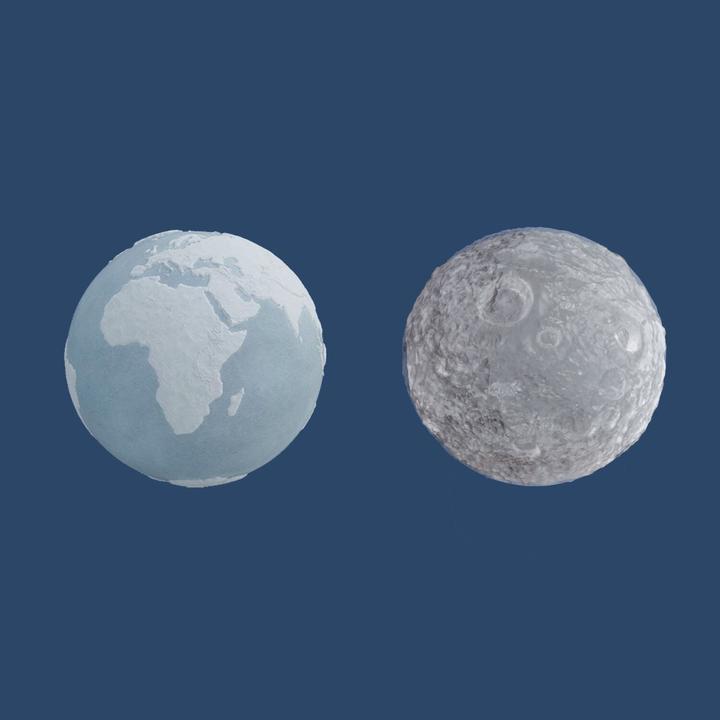 Image du produit Winkee Plateau Ice Cube - Globe et Lune
