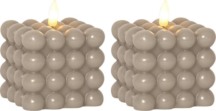 Image du produit Star Trading Bougie à bulles | Bougies LED avec fonction minuterie | Bougies LED à flamme vacillante (2 x)