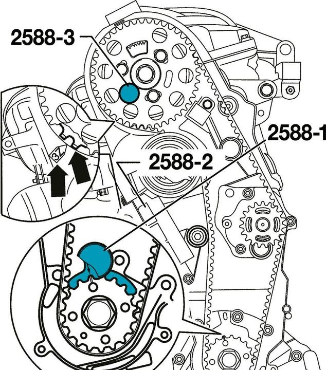 Produktbild HAZET Kurbelwellen-Stopp 2588-1