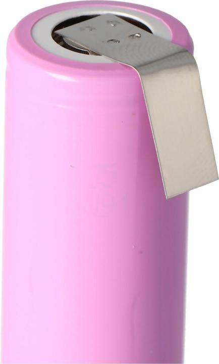 Actual product image Samsung Battery INR18650-35E flat positive pole selectable with or without solder tags (1 pcs., 18650, 3500 mAh)