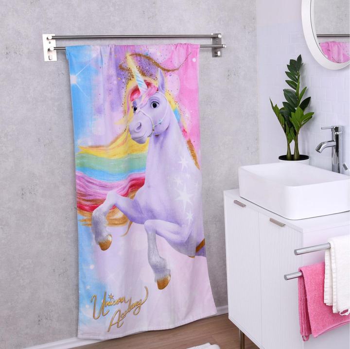 Produktbild Herding Unicorn Academy Velours-Handtuch Magic 75 x 150 cm (75 x 150 cm)