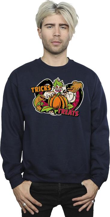 Actual product image Disney Mens Trick Or Treat Ursula Villains Sweatshirt (4XL)