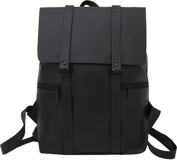 Only-Bags.Store PU-Leder-Rucksack, wasserdichte Schultasche, einfarbiger Rucksack für Männer und Frauen