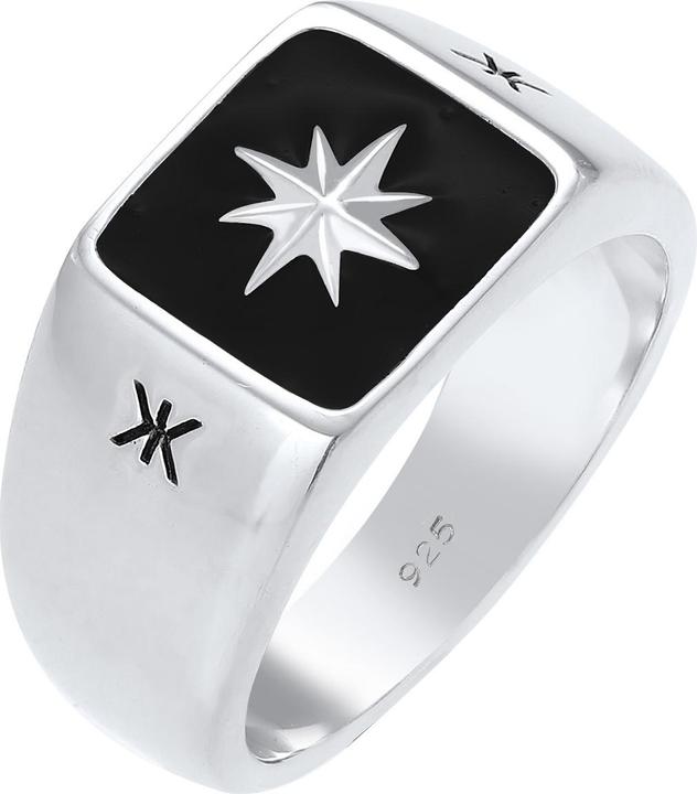 Image du produit Kuzzoi Bague de sceau, étoiles (62, Argent 925)