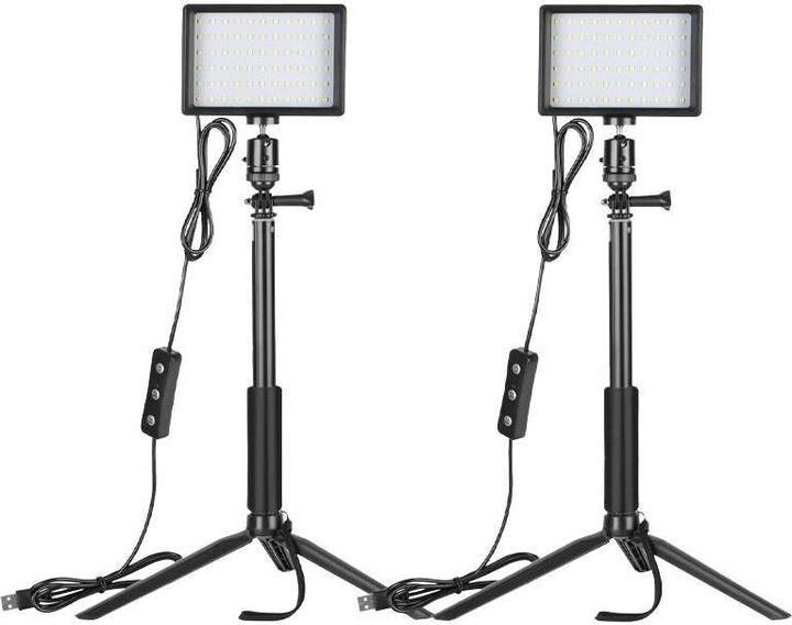 Neewer Kit ZC-10S two lamps LED + filters + tripods (Studioleuchte)