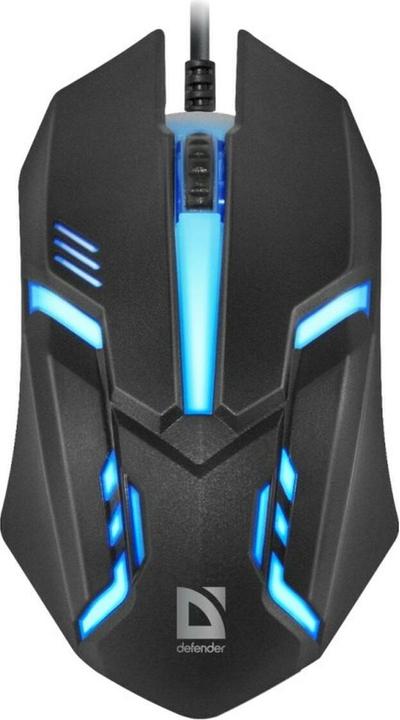 Produktbild Defender MAUS CYBER MB-560L SCHWARZ 7 FARBEN 1200DPI 3P (Kabelgebunden)
