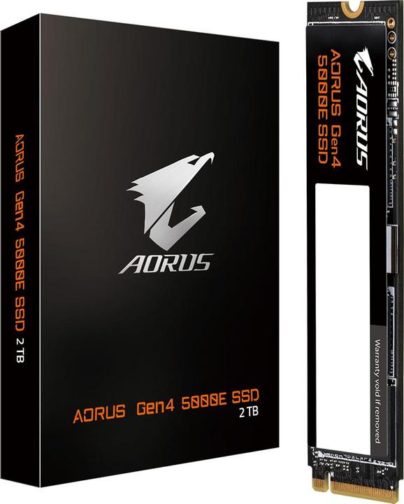 Image du produit Gigabyte SSD 2TB AORUS GEN4 5000E M.2 PCI-E NVMe (2000 Go, M.2 2280)