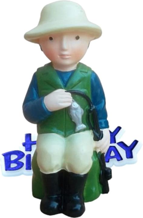 Image du produit Creative - Cake Topper Buon Compleanno a Forma di Pescatore (Bon anniversaire en forme de poisson)