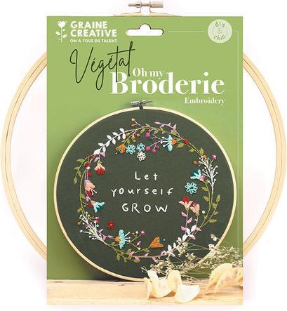 Produktbild Creative DIY Kit Line Art Stickerei Blumenkranz