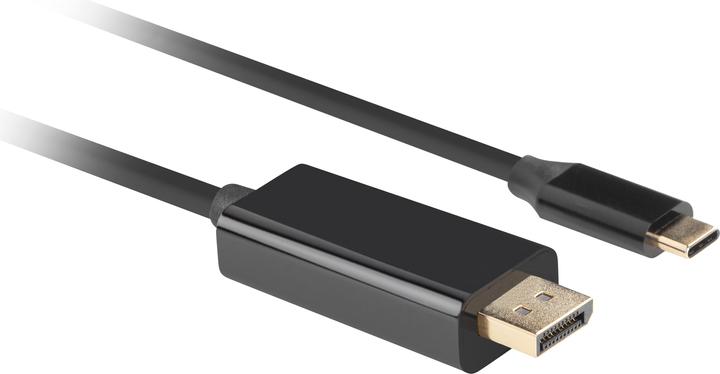 Produktbild Lanberg CA-CMDP-10CU-0005-BK video cable adapter USB Type-C DisplayPort Black (0.50 m, DisplayPort)