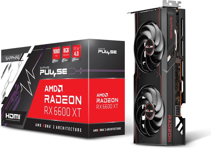 Actual product image Sapphire Radeon RX 6600 XT GAMING OC Pulse (8 GB)