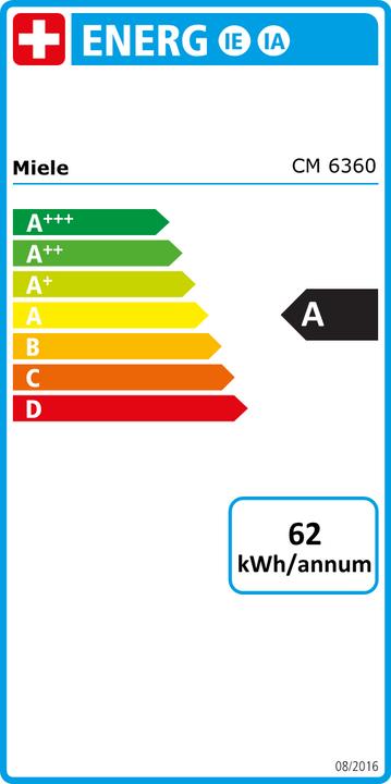 Energie-Label Miele CM 6360 MilkPerfection (CH-Stecker)