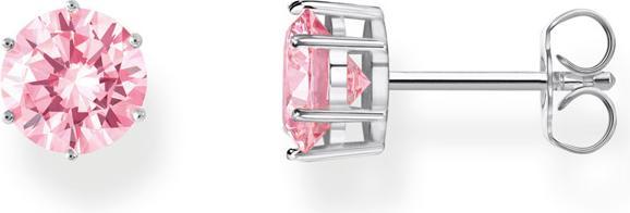 Produktbild Thomas Sabo Ohrstecker mit grossem, pinkfarbenem Stein (925 Sterlingsilber)